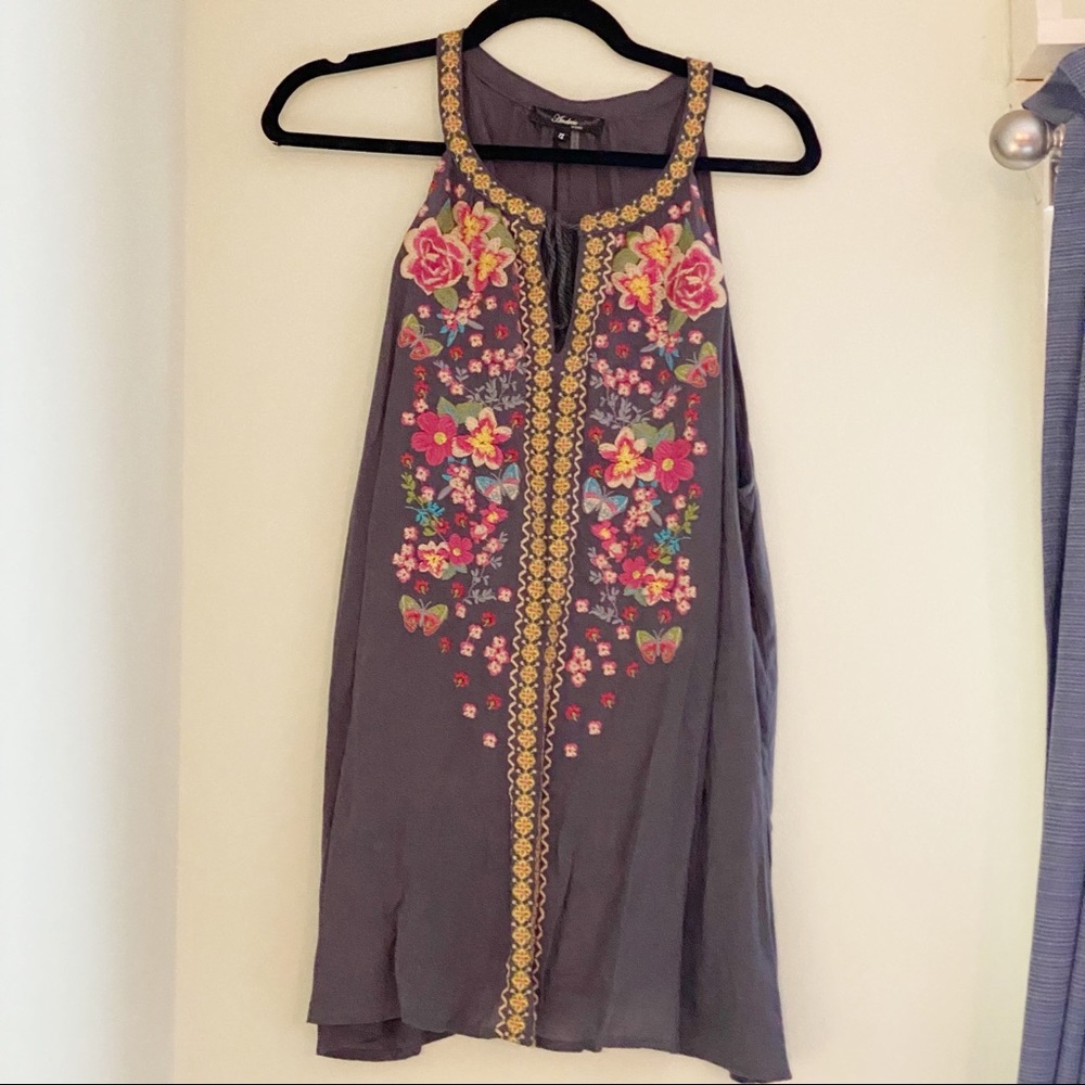 Embroidered Tank Top